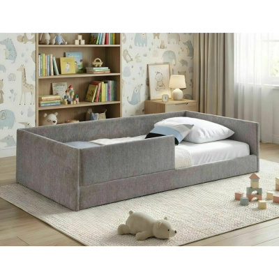 Тапицирано легло 90x180 - тъмнобежово