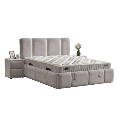 Тапицирана спалня с матрак ALLURE 160 x 200 - крем 020