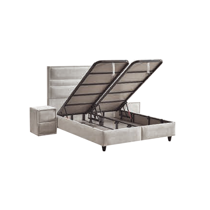 Тапицирана спалня с матрак ASTRA 180 x 200 – перла SY