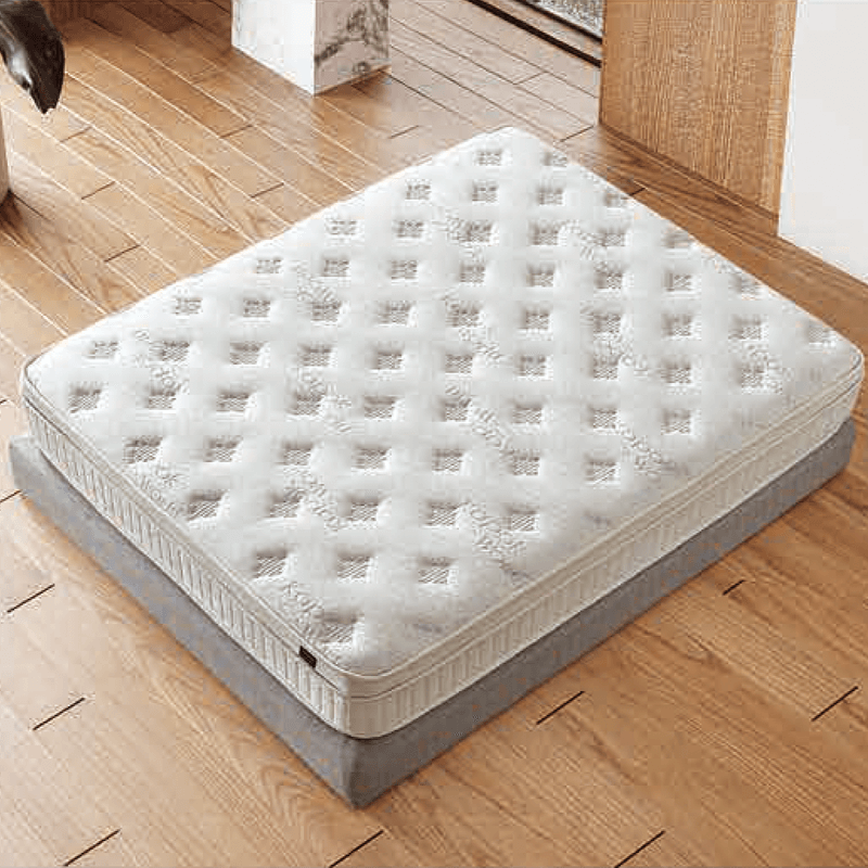 Тапицирана спалня с матрак HUGO 180 x 200 – перла SY