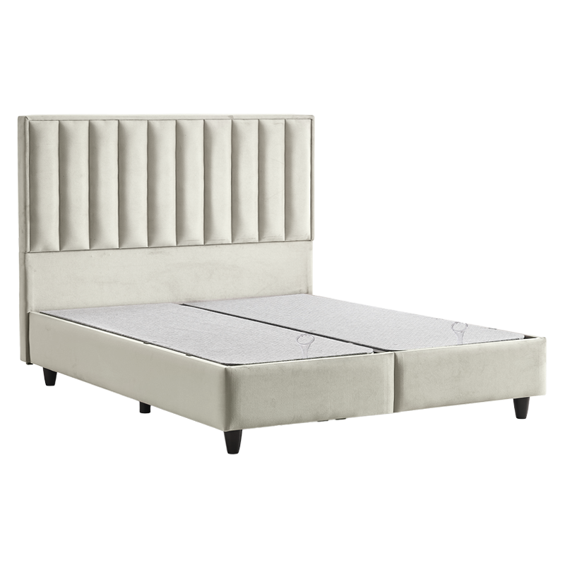 Тапицирана спалня с матрак PERRY LUX 160 x 200 – крем 01