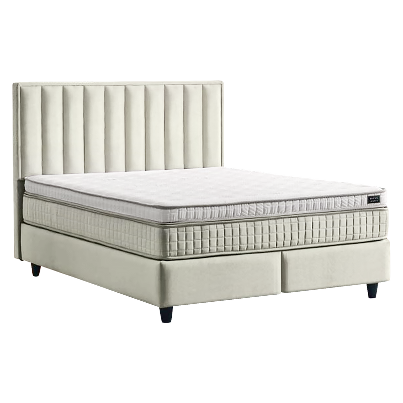 Тапицирана спалня с матрак PERRY LUX 180 x 200 – крем 01