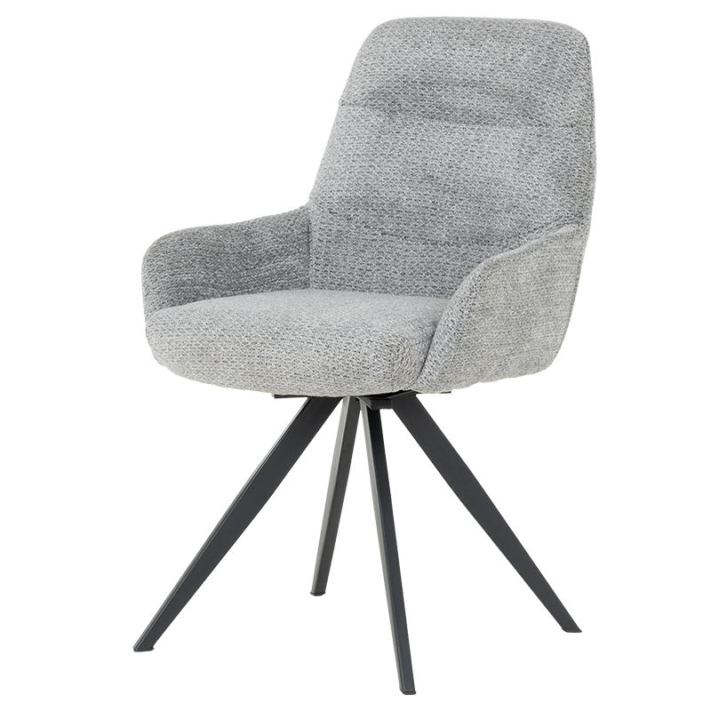 Трапезен стол ASCOT – сив B 90