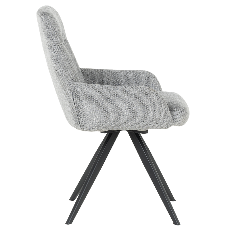 Трапезен стол ASCOT – сив B 90