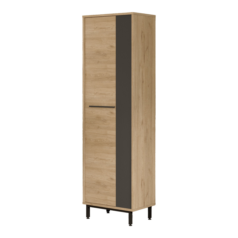 Шкаф за 18 чифта обувки 57.2×35.5×185.60 см натурал-антрацит