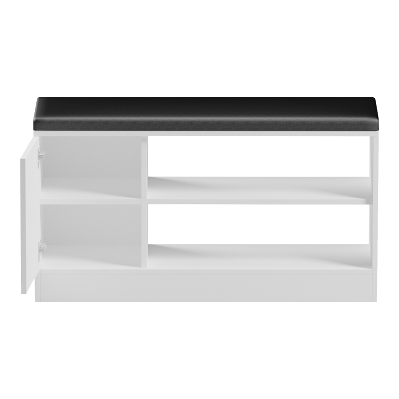 Шкаф за обувки канапе 90x30x46 см бял
