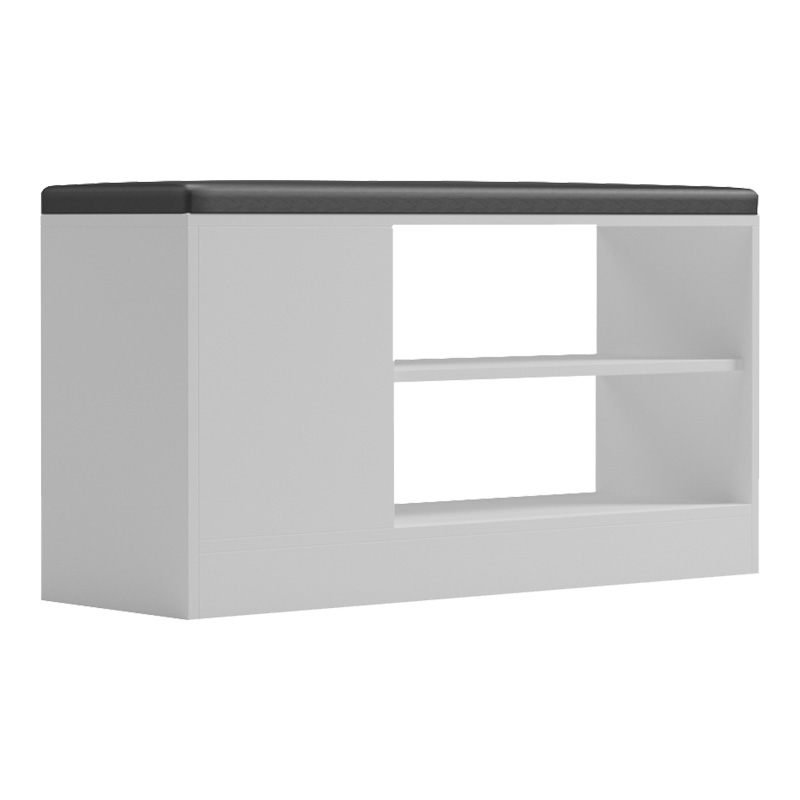Шкаф за обувки канапе 90x30x46 см бял