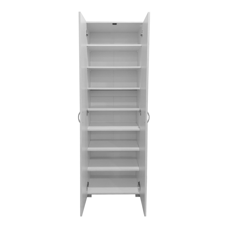 Шкаф за обувки 58x34x186 см бял