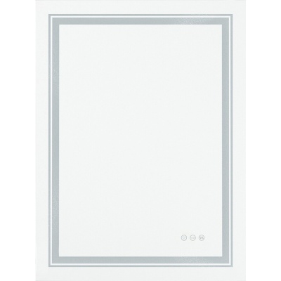 Стенно огледало за баня 60x80 - сребристо