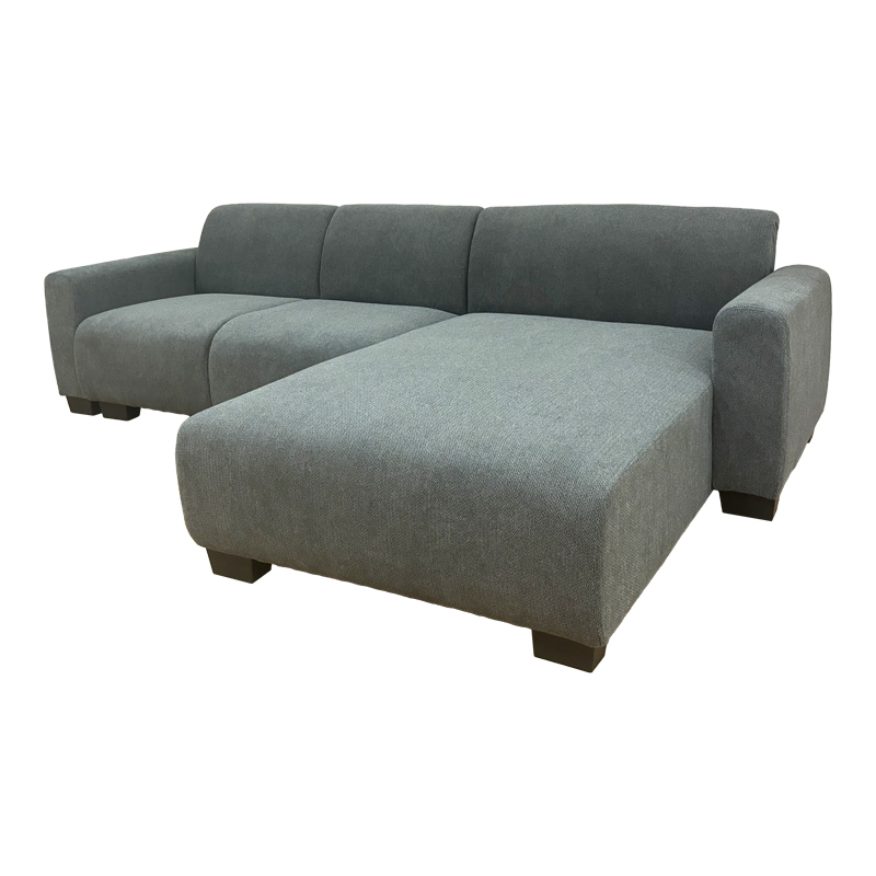 Диван 287x161x71 см с обратим ъгъл сив цвят