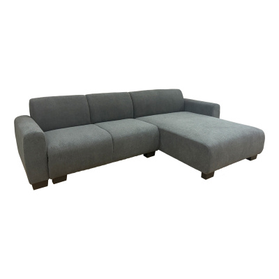 Диван 287x161x71 см с обратим ъгъл сив цвят