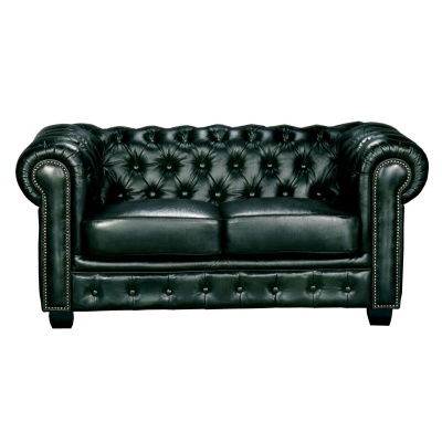 Диван - антично зелен цвят - кожа