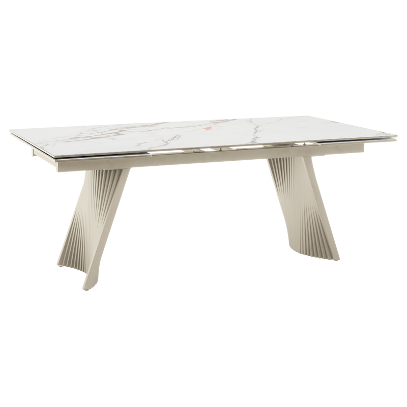 Разтегателна трапезна маса KOWAL – бял 04