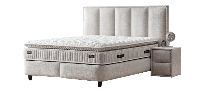 Тапицирана спалня с матрак ASTORIA 180 x 200 – перла 01