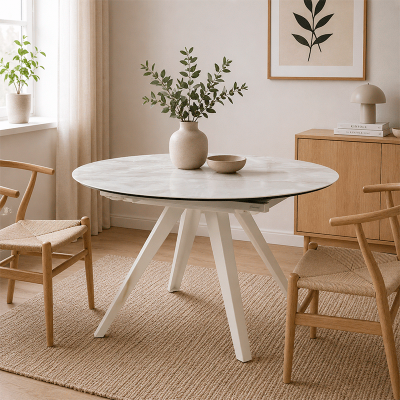 Разтегателна трапезна маса BOLKOW - сив 04