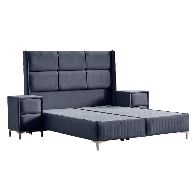 Тапицирана спалня с матрак BELLA 180 x 200 – графит 29