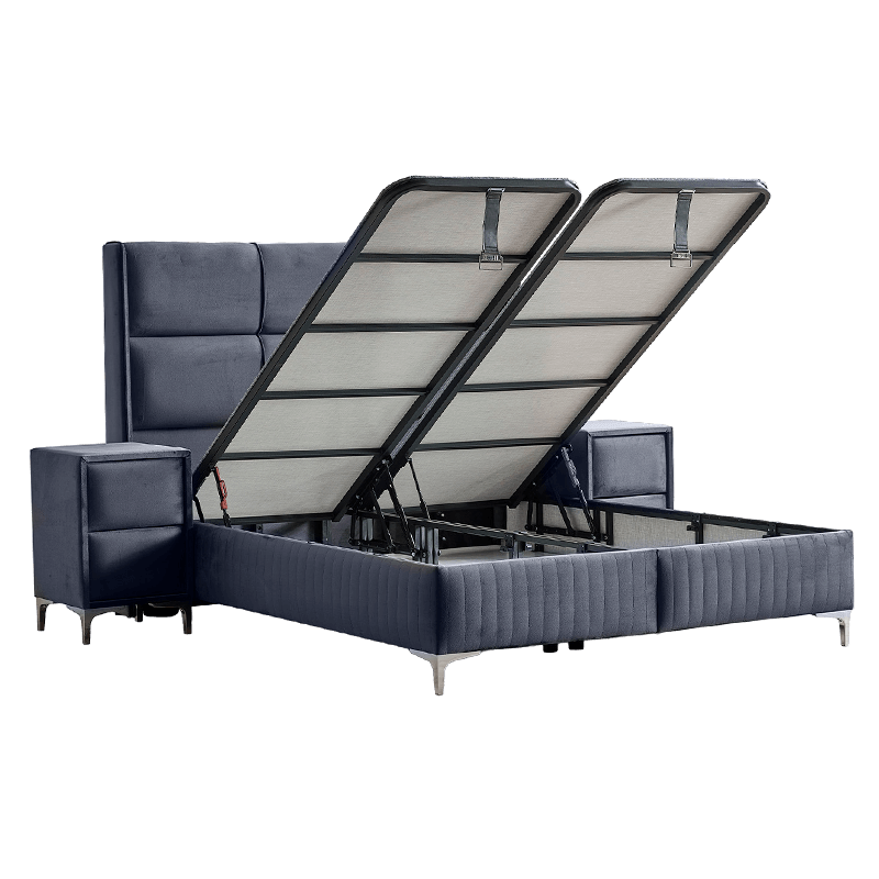 Тапицирана спалня с матрак BELLA 180 x 200 – графит 29