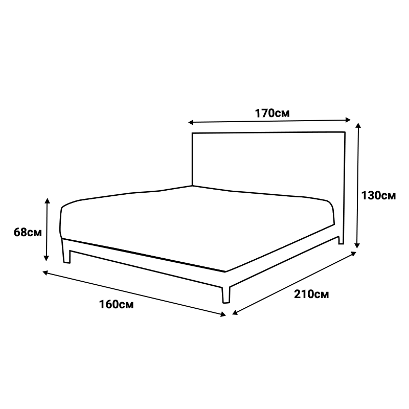 Тапицирана спалня с матрак BELLA 180 x 200 – графит 29