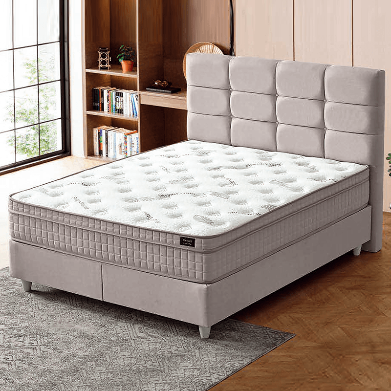 Тапицирана спалня с матрак BEST 160 х 200 – крем 020