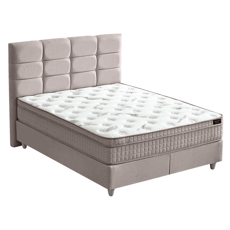 Тапицирана спалня с матрак BEST 160 х 200 – крем 020