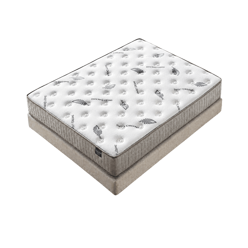 Тапицирана спалня с матрак CARIA 160 x 200 – перла SY