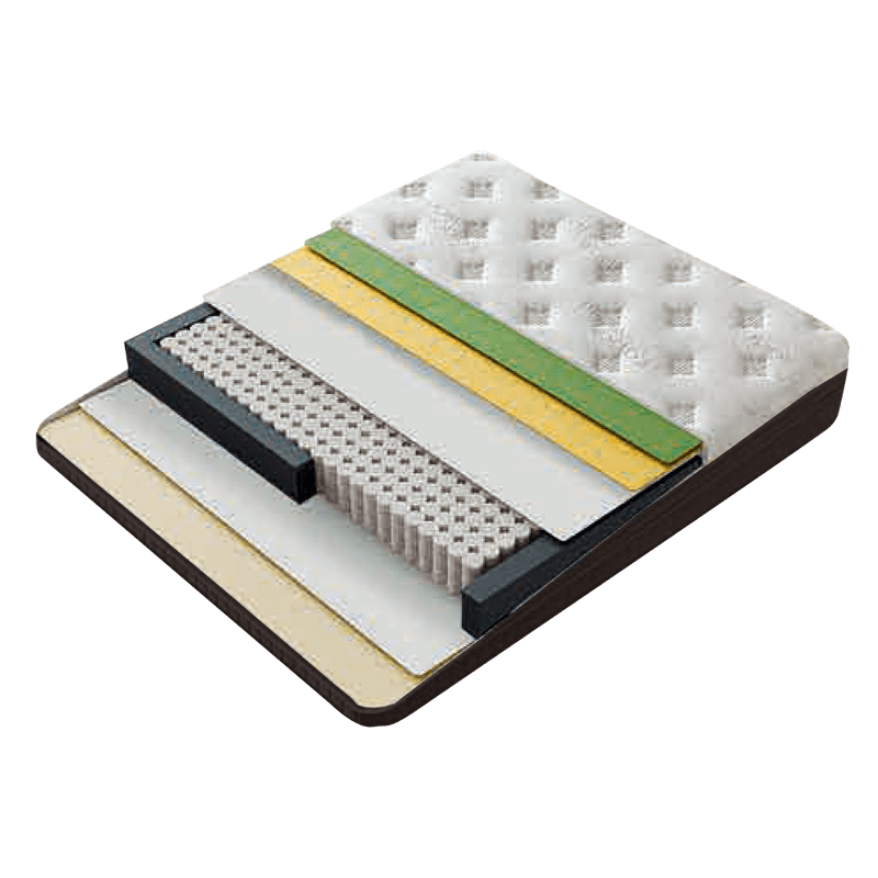 Тапицирана спалня с матрак HUGO 140 x 200 – сив 29