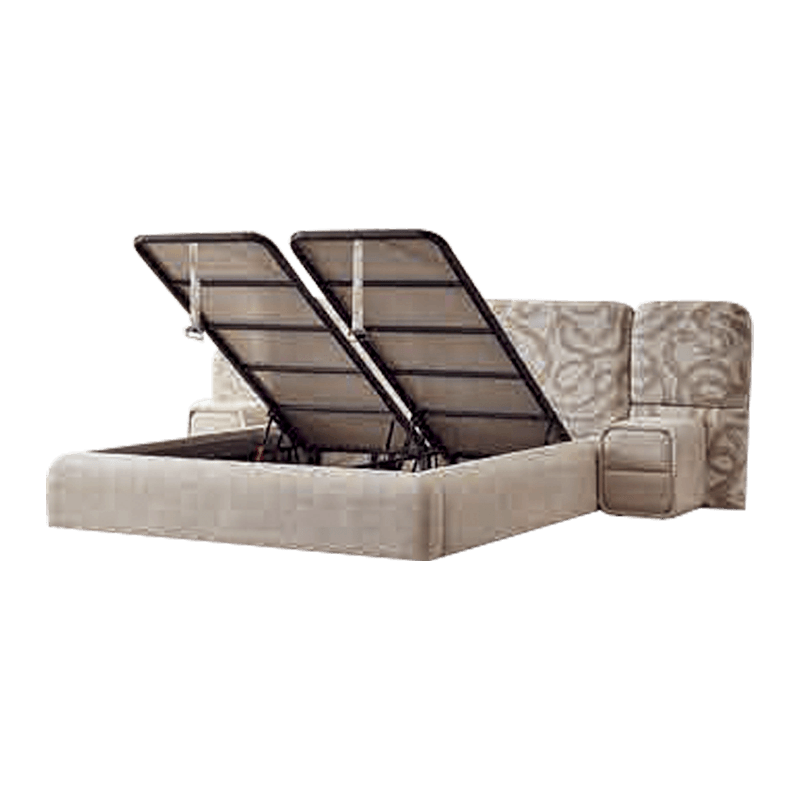 Тапицирана спалня с матрак  MILANO 160 x 200 – сив A