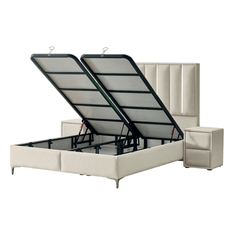 Тапицирана спалня с матрак MINI MOONLIGHT 180 х 200 – бежов 02