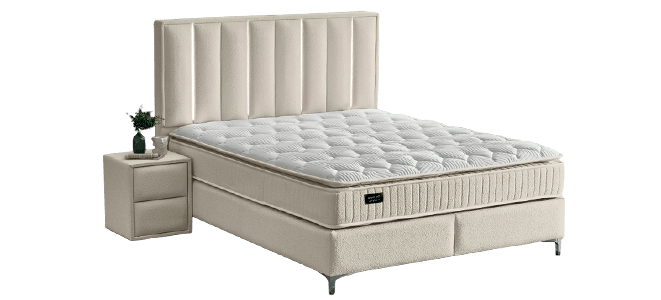 Тапицирана спалня с матрак MINI MOONLIGHT 180 х 200 – бежов 02