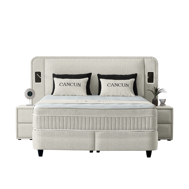 Тапицирана спалня с матрак CANCUN 180 x 200 – лате 06