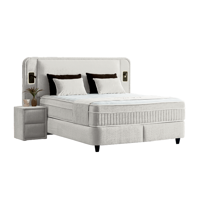 Тапицирана спалня с матрак CANCUN 180 x 200 – мистичен пясък 28