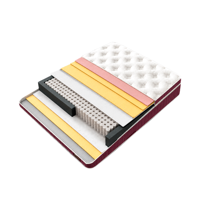 Тапицирана спалня с матрак MINI PUZZLE 160 х 200 – бордо 59