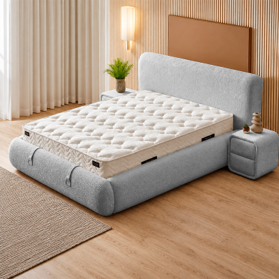 Тапицирана спалня с матрак RODOS PRO 160 х 200 - сив 18