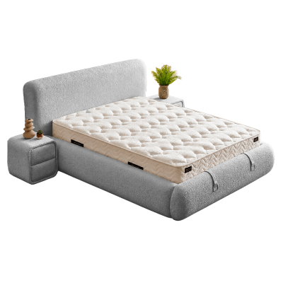 Тапицирана спалня с матрак RODOS PRO 160 х 200 - сив 18
