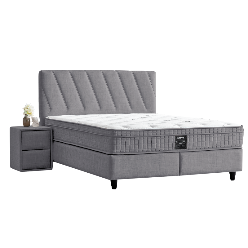 Тапицирана спалня с матрак SIESTA 160 x 200 – антрацит 13