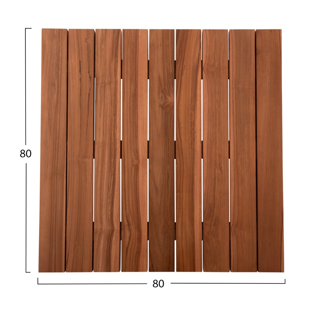 Дървен плот 80×80 натурал