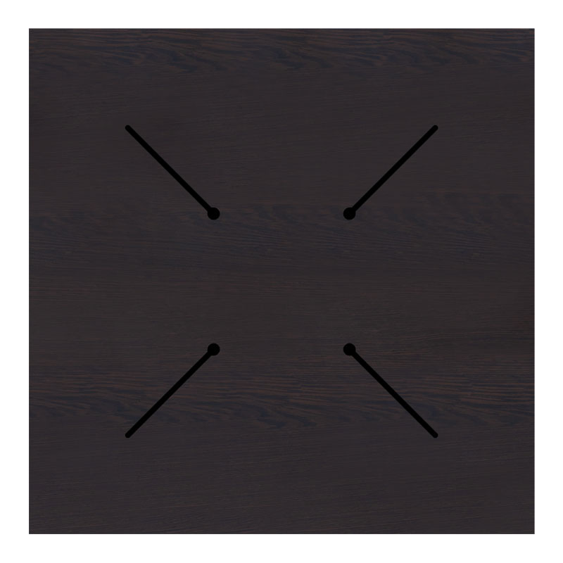 HPL 69×69 плот цвят венге
