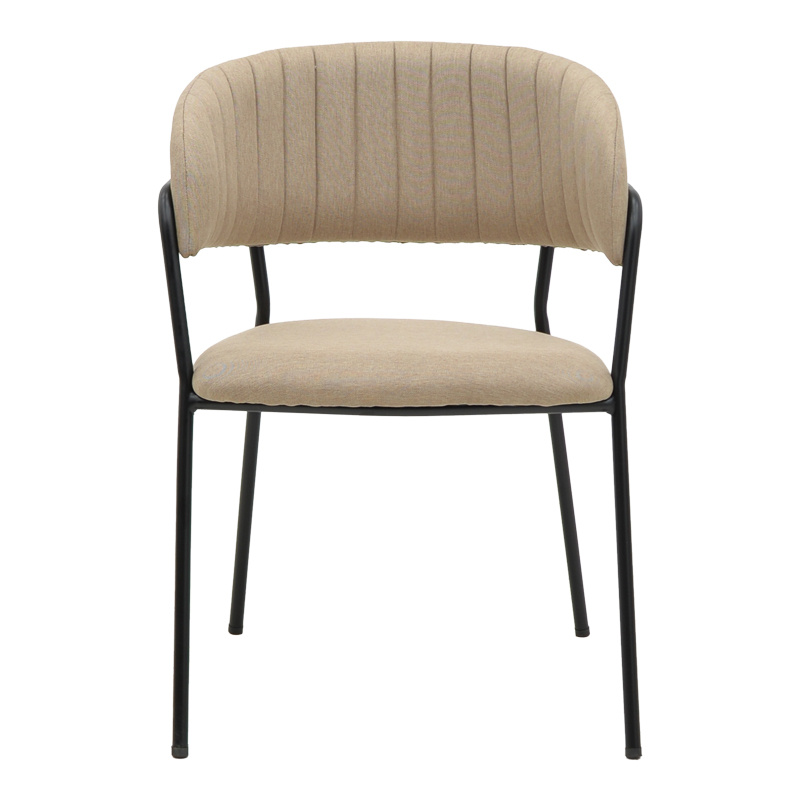 Кресло цвят бежов – черен