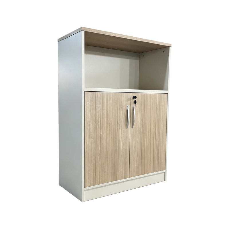 Офис шкаф 80x40x120 см дъб-бежов
