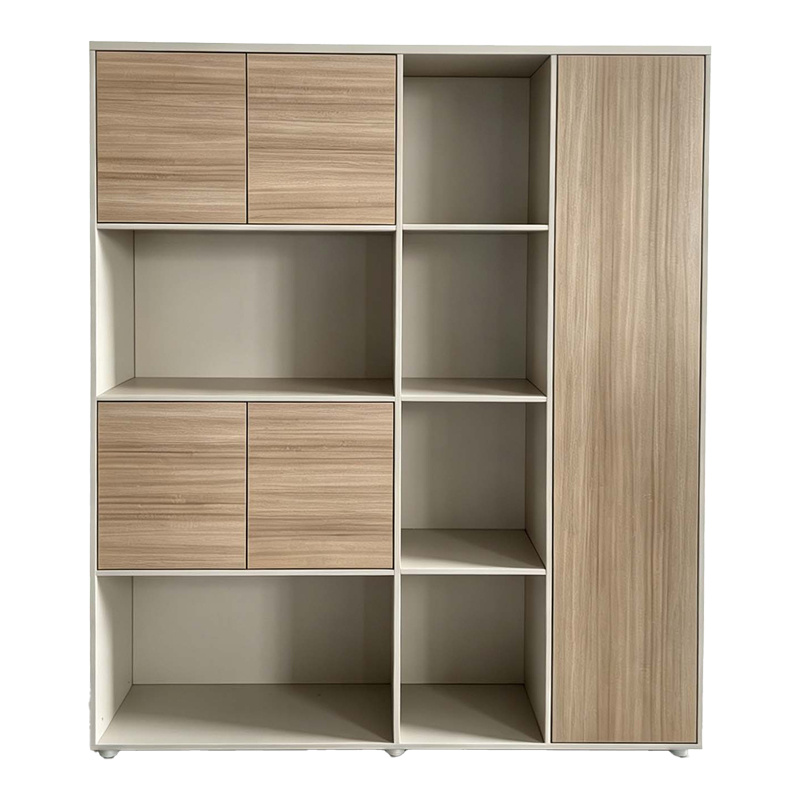 Офис библиотека 160x40x200 см дъб-бежов
