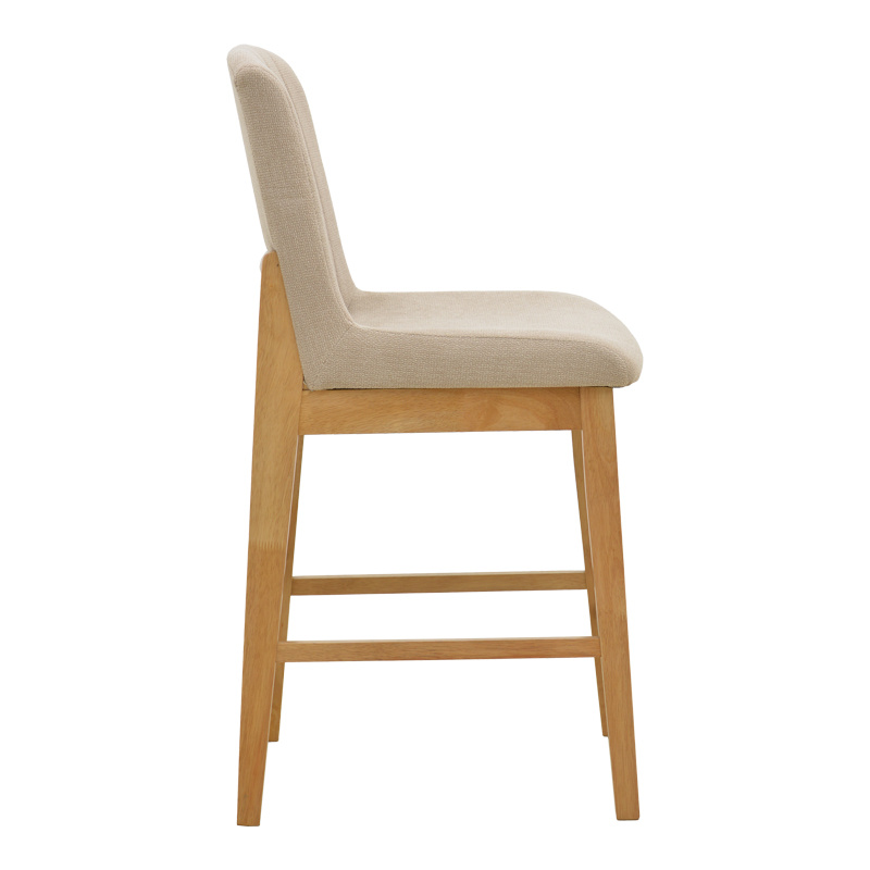 Бар стол бежов-натурал