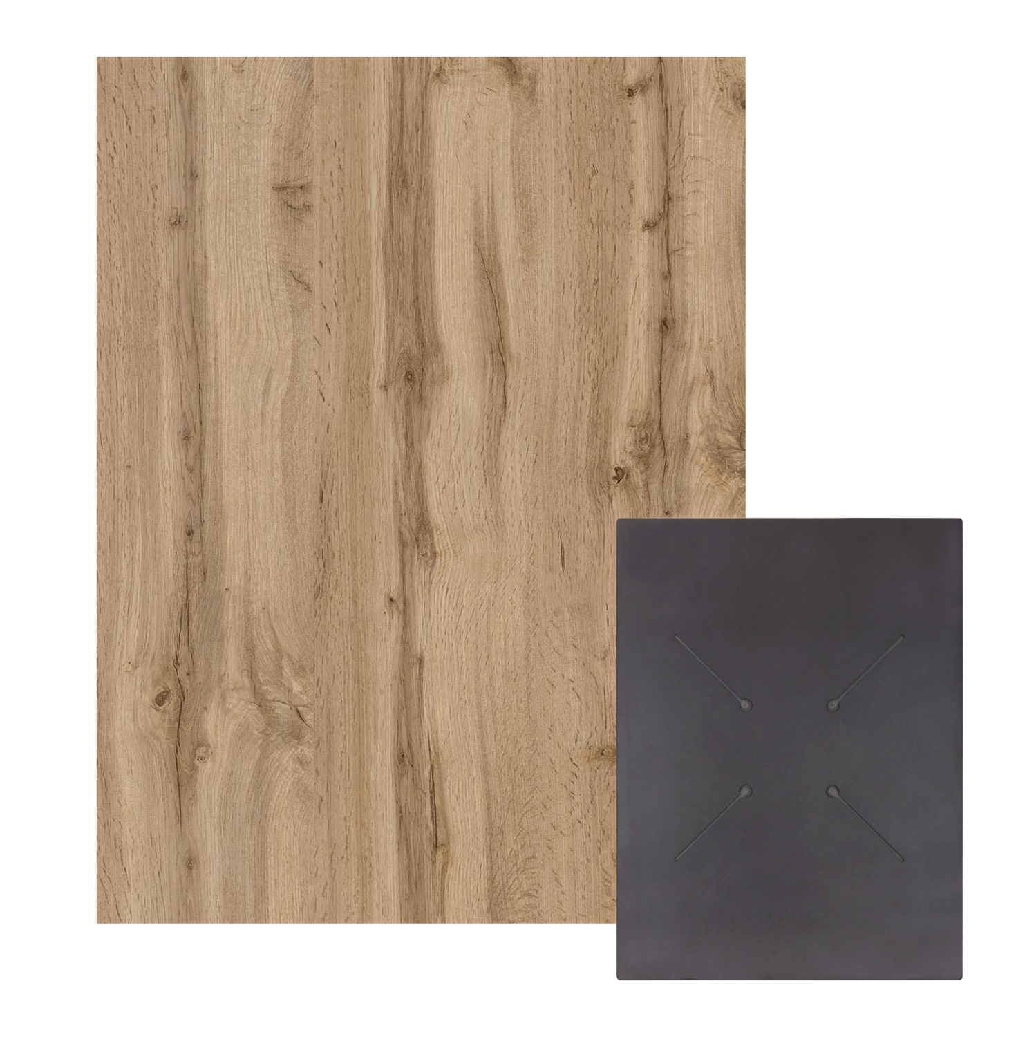 HPL плот 60×80 см дъб