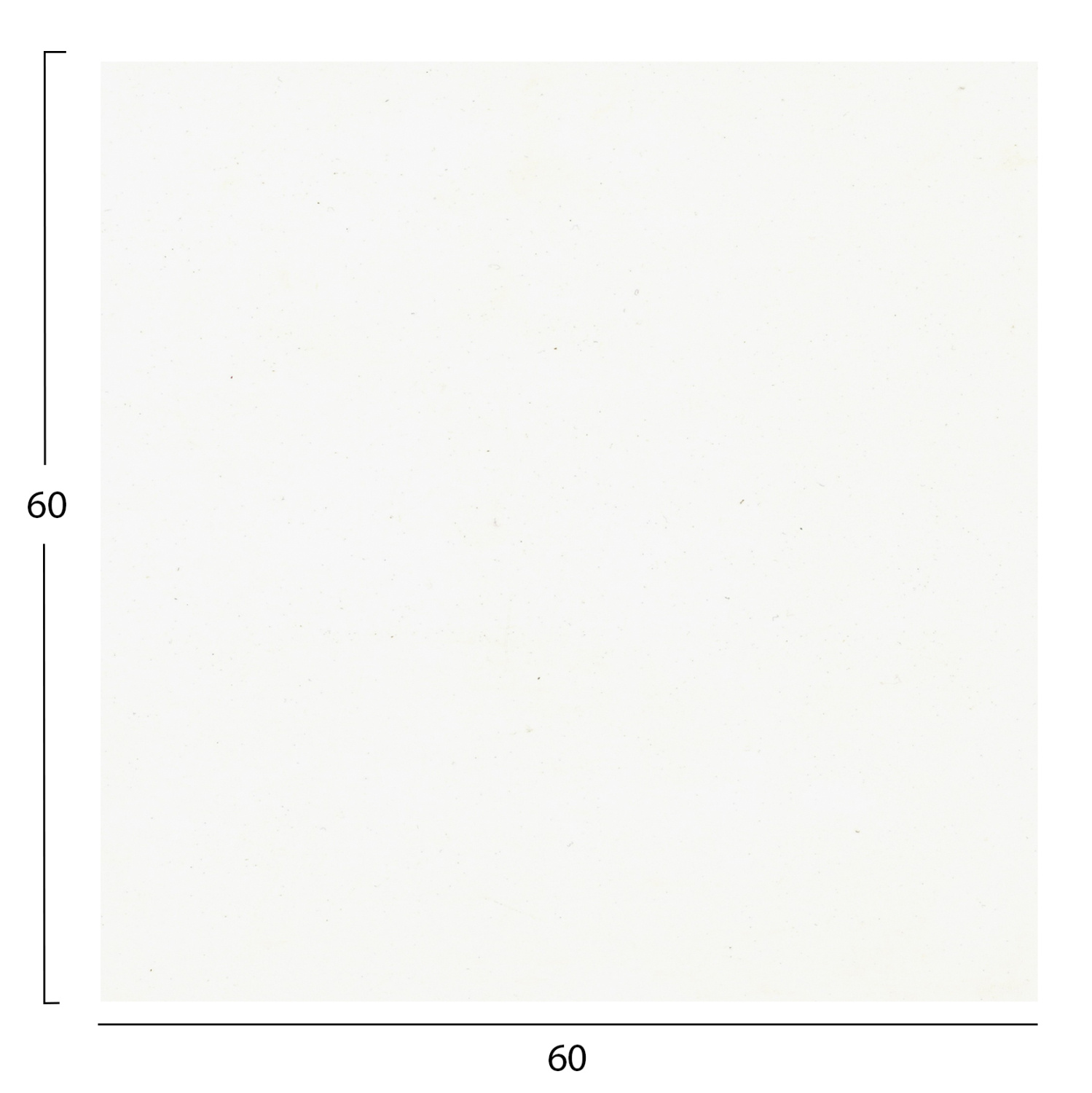 HPL плот 60×60 см бял