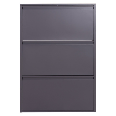 Метален шкаф за обувки 71x15x103 см антрацит