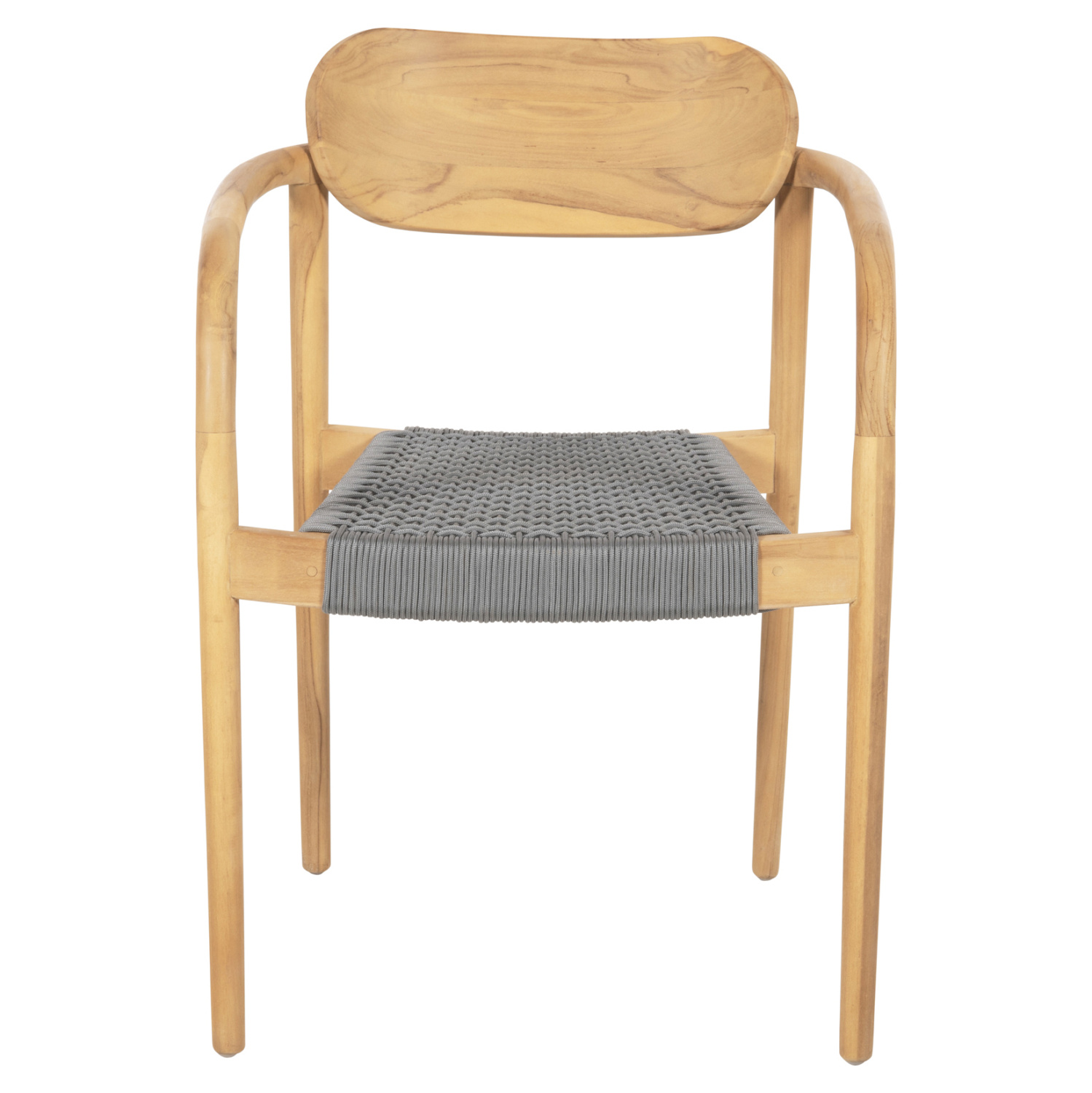 Кресло цвят натурал-сив